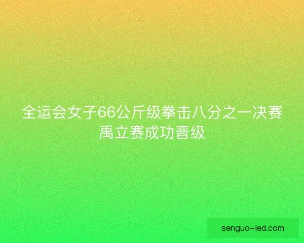 全运会女子66公斤级拳击八分之一决赛禹立赛成功晋级